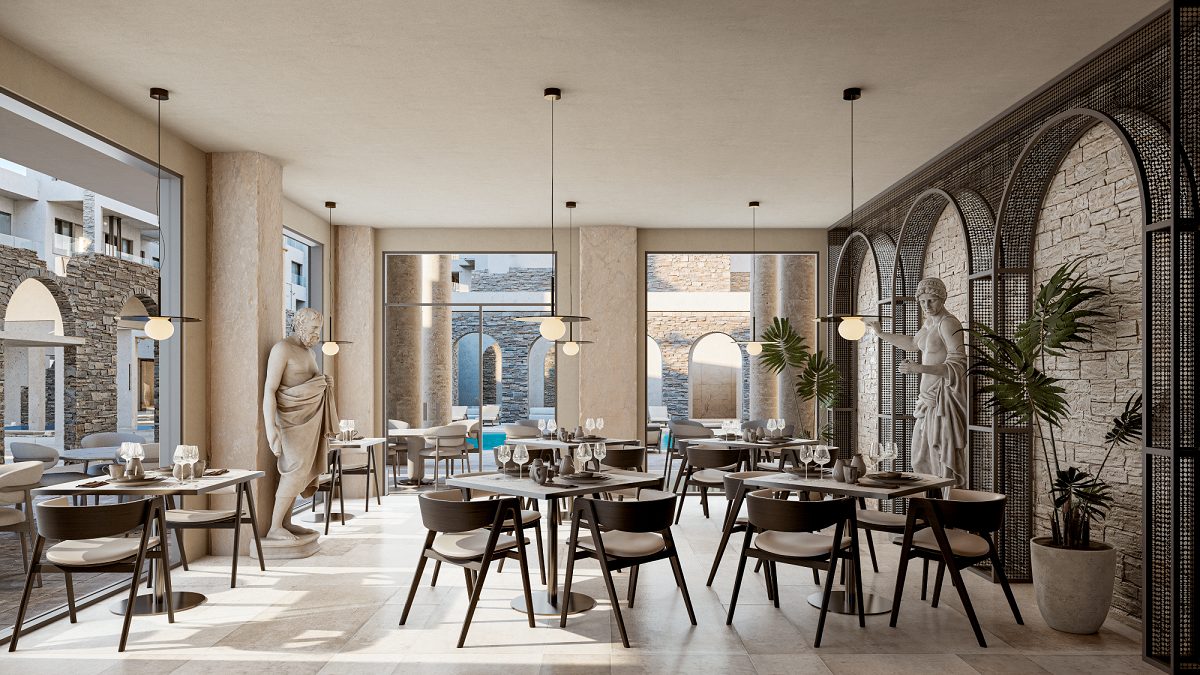 Resort restaurant and dining area
